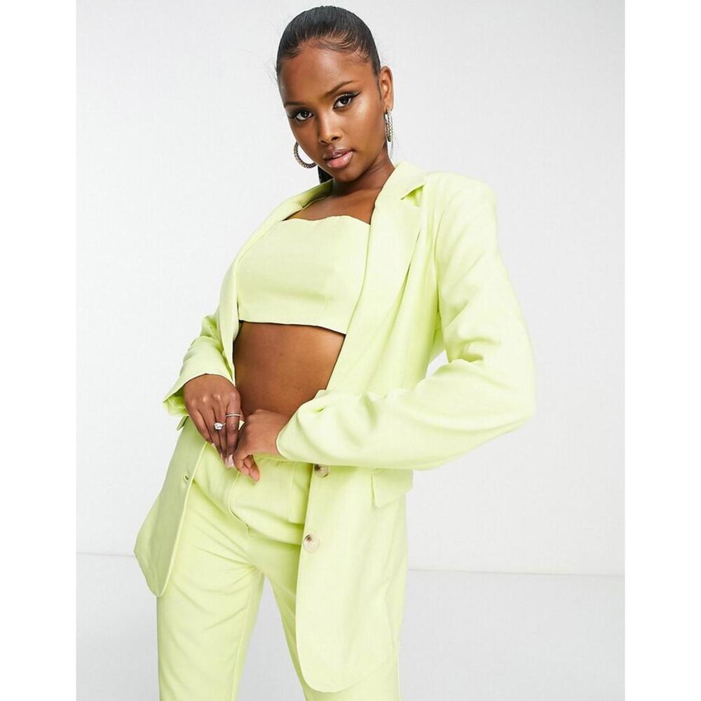 ASOS Aria Cove Tailored Blazer 3 Piece Set in Lemon